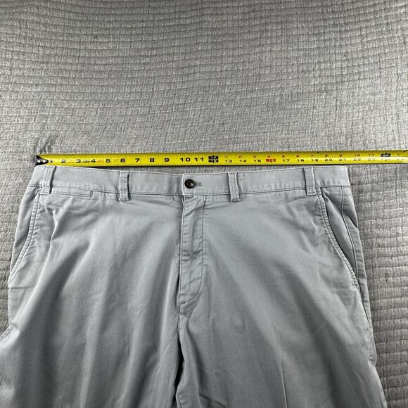 Duck Head Gold School Pant Men 42x32 Gray Chino Khaki Classic Fit Stretch - Picture 2 of 12